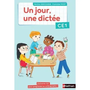 Nathan Cahier de dictées - CE1 - un jour, une dictée (édition 2020) pas cher