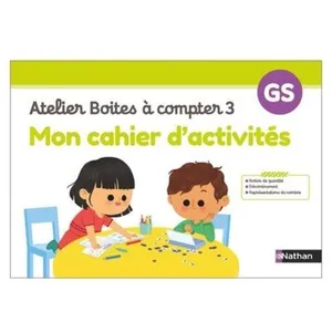 Nathan Mon cahier d'activités Atelier Boîtes à compter 3 Laurène Paumier (Auteur)
