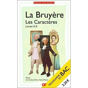 Comparateur de prix : Flammarion Les Caractères, Livres V-X - Bac 2025 - Parcours : la comédie sociale