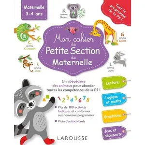 Comparateur de prix : ISBN Mon grand cahier Larousse de la maternelle : petite section