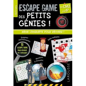ISBN Les escape game des petits génies ! : du CM2 à la 6e, 10-11 ans pas cher