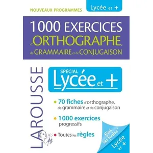 Comparateur de prix : ISBN 1000 exercices d'orthographe spécial Lycée et + Micheline Sommant (Auteur)