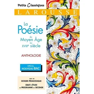 Comparateur de prix : ISBN La poésie du Moyen Age au XVIIIe siècle : anthologie : spécial nouveau bac