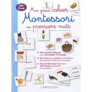 Comparateur de prix : ISBN Mon grand cahier Montessori des premiers mots : dès 3 ans Larousse