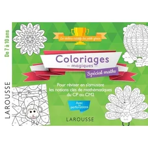 Comparateur de prix : Larousse 20 coloriages magiques spécial MATHS, 7-10 ans  Collectif (Auteur)