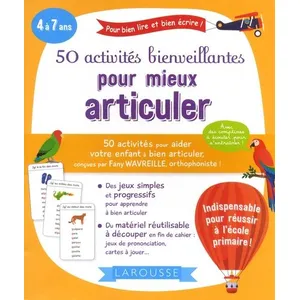 Comparateur de prix : ISBN 50 activités bienveillantes pour mieux articuler Fany Wavreille (Auteur)