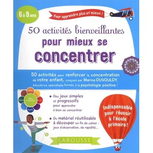 Comparateur de prix : ISBN 50 activités bienveillantes pour mieux se concentrer - Marine Duvouldy