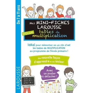 ISBN Mes mini-fiches Larousse spécial tables de multiplication : de 7 à 11 ans