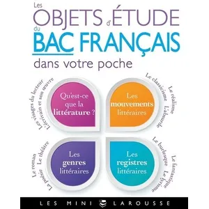 Comparateur de prix : ISBN Les objets d'étude du bac de français dans votre poche