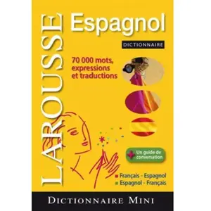 ***Livres*** Mini-dictionnaire français-espagnol, espagnol-français. Mini-diccionario francés-espanol, espanol-francés pas cher
