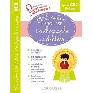 Comparateur de prix : ISBN Petit cahier LAROUSSE d'orthographe et de dictées CE2