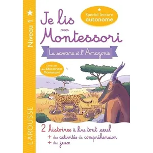 Comparateur de prix : Larousse Je lis avec Montessori - Niveau 1 La Savane et l'Amazonie