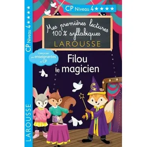 Comparateur de prix : Larousse Premières lectures syllabiques - Filou, le magicien, niveau 4