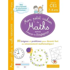 Comparateur de prix : Larousse Mon petit cahier de maths - méthode de Singapour Spécial CE1 (Broché)
