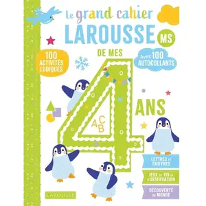 Le grand cahier Larousse de mes 4 ans : MS : 100 activités ludiques pas cher