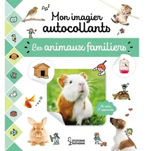 Larousse Mon imagier autocollants - Animaux familiers  Collectif (Auteur) pas cher