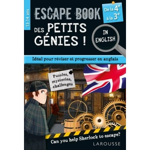 Comparateur de prix : ISBN Escape book des petits génies in english de la 4e à la 3e broché