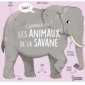 Comparateur de prix : Larousse Connais-tu les animaux de la savane ? cartonné