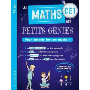 Comparateur de prix : Larousse Les MATHS des PETITS GENIES : Tout le CE1: Pour devenir fort en maths !
