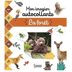 Larousse Mon imagier autocollants : La forêt pas cher