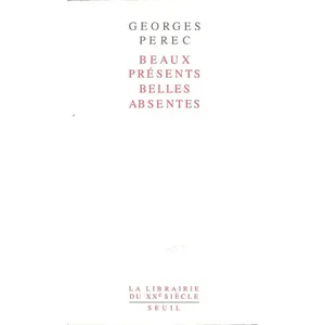 ISBN Seuil Beaux Présents, Belles Absentes pas cher