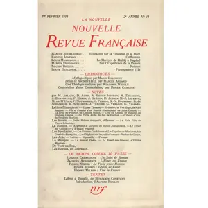 La Nouvelle Revue Française N° 14, Février 1954