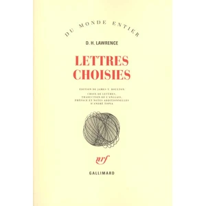 ISBN Gallimard Lettres choisies pas cher