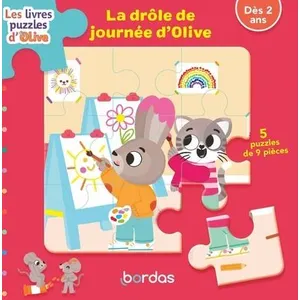 Bordas Les livres-puzzles Olive - La drôle de journée d'Olive pas cher