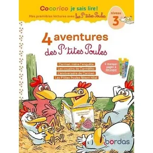 Comparateur de prix : Bordas Editions 4 aventures des p'tites poules : niveau 3