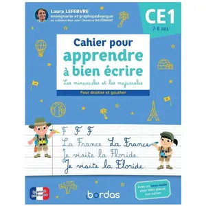 Comparateur de prix : Bordas Cahier Pour Apprendre À Bien Écrire Ce1 - Les Minuscules Et Les Majuscules