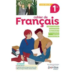 Bordas Français 1re 2021 - Cahier d'exercices pas cher