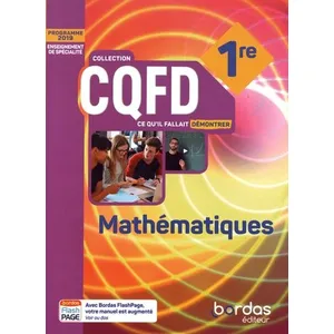 Comparateur de prix : Bordas Mathématiques 1re : enseignement de spécialité : programme 2019