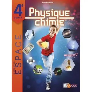 Comparateur de prix : Bordas E.S.P.A.C.E COLLEGE : physique-chimie - 4e - manuel de l'élève (édition 2016)