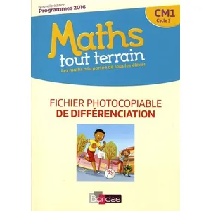 Comparateur de prix : Bordas Maths tout terrain CM1 2017 Fichier photocopiable de différenciation