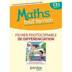 Comparateur de prix : Bordas Maths tout terrain CE1 2020 Fichier photocopiable de différenciation