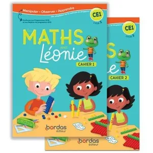 Comparateur de prix : Bordas Les Maths avec Léonie CE1 2020 Cahiers de l'élève 1 et 2 sous film