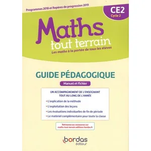 Bordas Maths tout terrain CE2 2020 - Guide pédagogique Alfred Errera (Directeur éditorial) pas cher