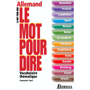 Bordas Le mot pour dire Allemand pas cher