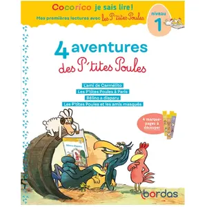 Comparateur de prix : Bordas 4 aventures des p'tites poules : niveau 1 Marie-Christine Olivier