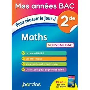 Comparateur de prix : ISBN Mes Années Bac Maths 2de - Pour réussir le jour J Michel Szwarcbaum (Auteur)