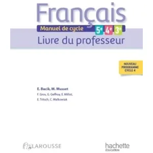 Comparateur de prix : ISBN Français 5e - 4e - 3e (cycle 4) - Livre professeur