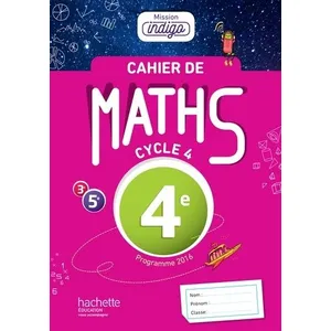 Comparateur de prix : ISBN Cahier de maths Mission Indigo 4e - éd. 2017