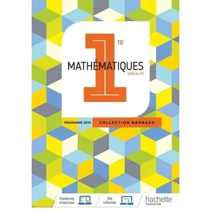 ISBN Barbazo Maths 1ère - Livre élève