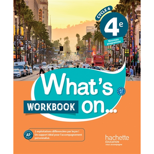 Comparateur de prix : ISBN What's on... anglais cycle 4 / 4e - Workbook - éd. 2017
