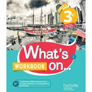 Comparateur de prix : ISBN What's on... anglais cycle 4 / 3e - Workbook - éd. 2017