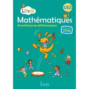 ISBN Litchi Tome 47 : mathématiques - photofiches - CE2 (édition 2020) pas cher