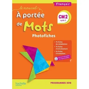 Comparateur de prix : ISBN Le Nouvel A portée de mots CM2 - Photofiches