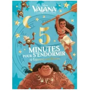 5 minutes pour s'endormir : 12 histoires avec Vaiana pas cher