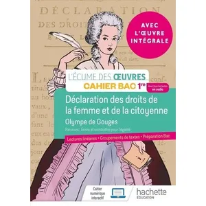 ISBN Français 1re - Oeuvre intégrale Olympe de Gouges - Cahier élève