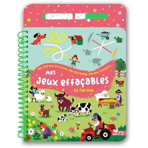 Deux Coqs D'or Mes jeux effaçables - La ferme relié pas cher